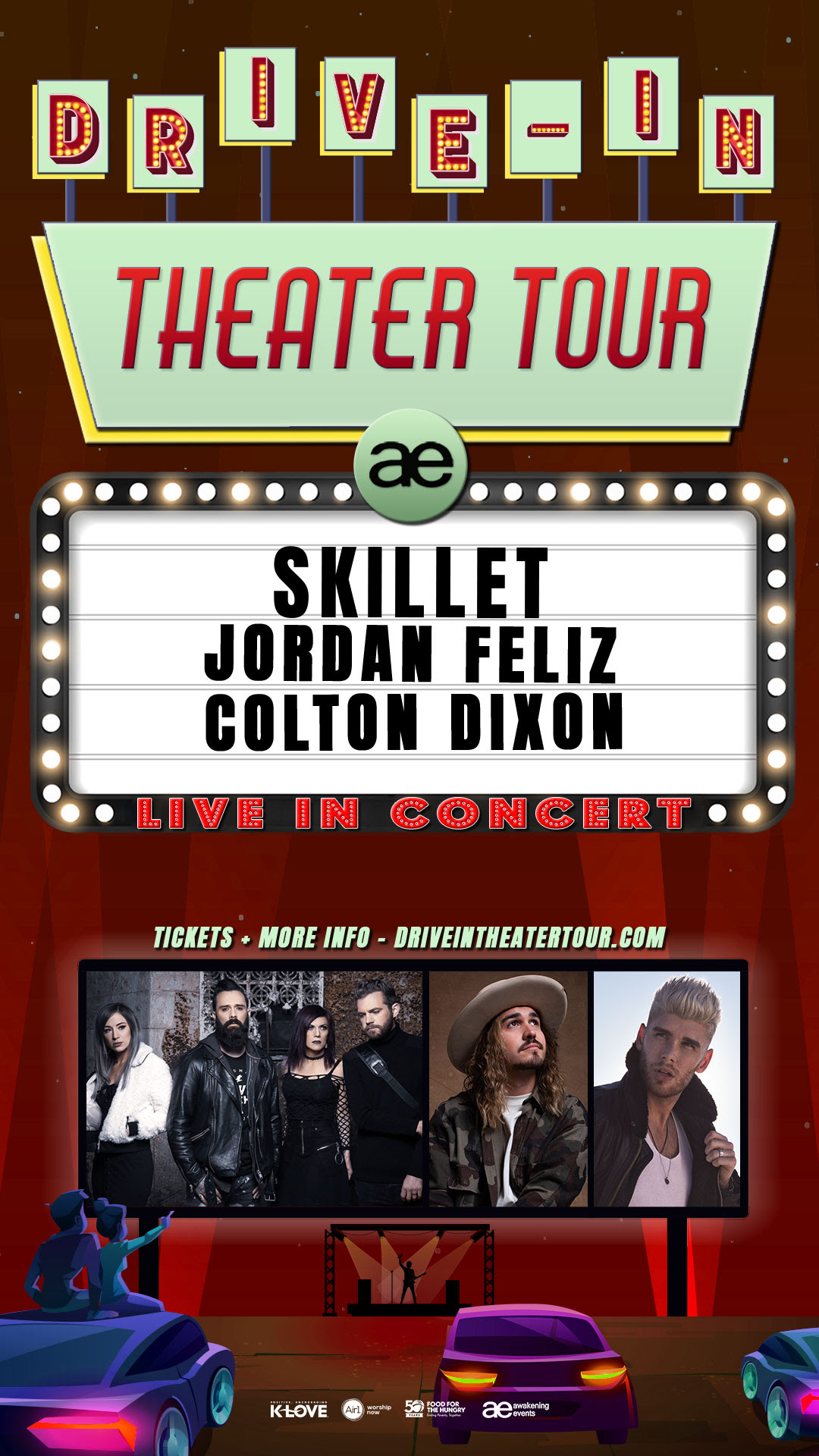 Skillet Drive In Tour 2021