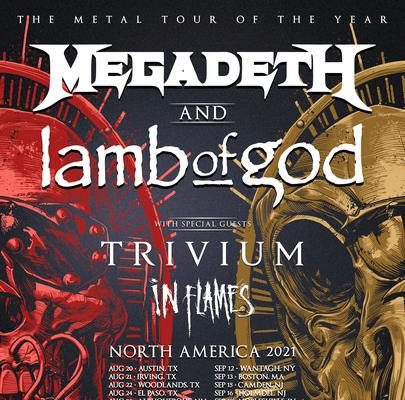 Megadeth And Lamb Of God Announce Rescheduled Tour Dates Megadeth Lamb of God Title