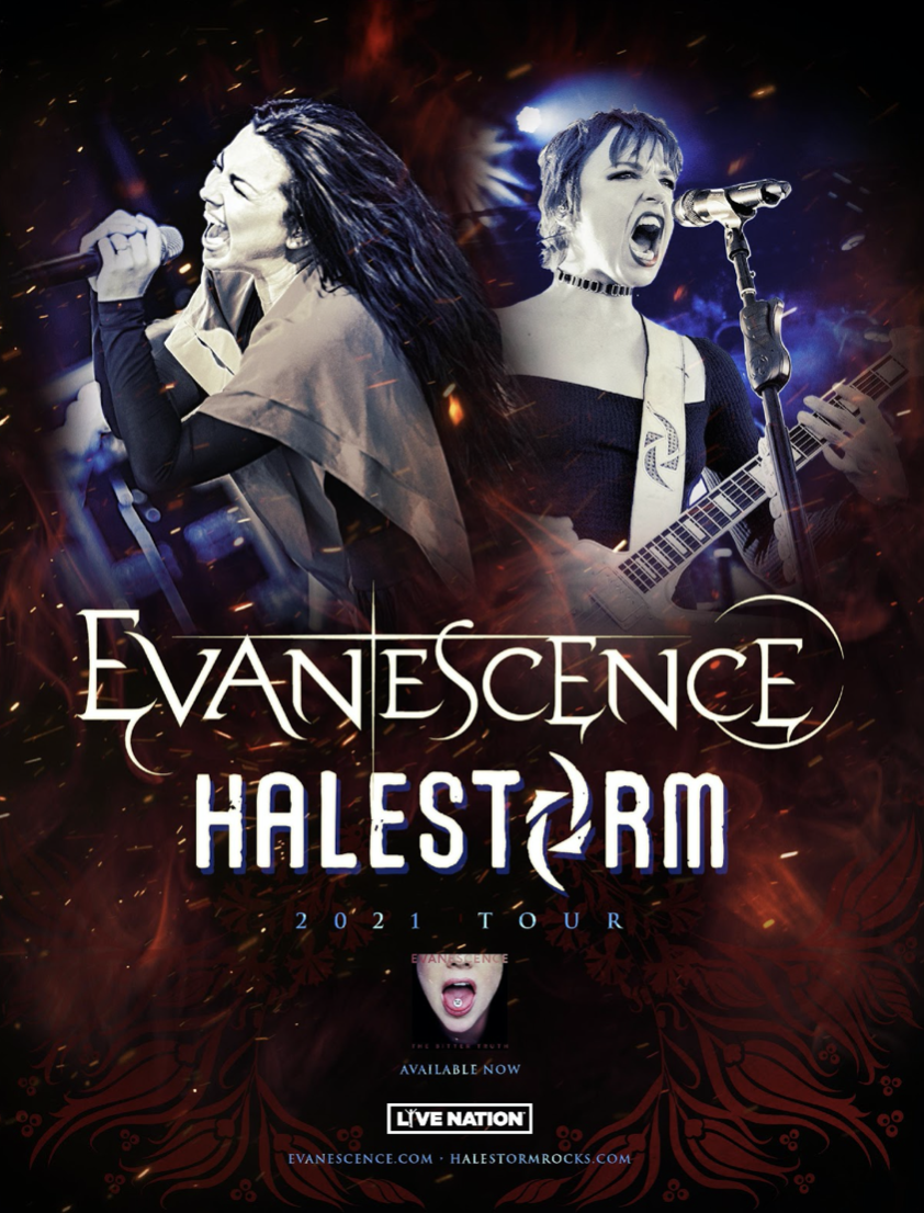 Evanescence Halestorm Tour 2021