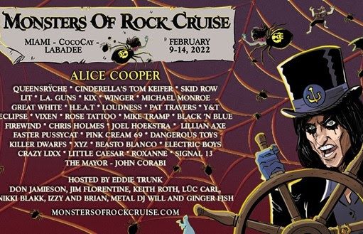 Monsters of Rock Cruise announced for 2022 Monsters of Rock Cruise 2022