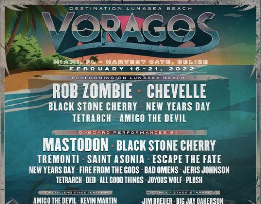 Voragos Cruise Lineup Announced Ft. Rob Zombie, Chevelle, Mastodon, More Voragos