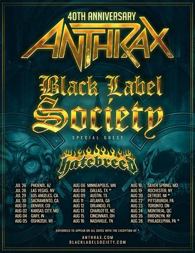 Anthrax Tour