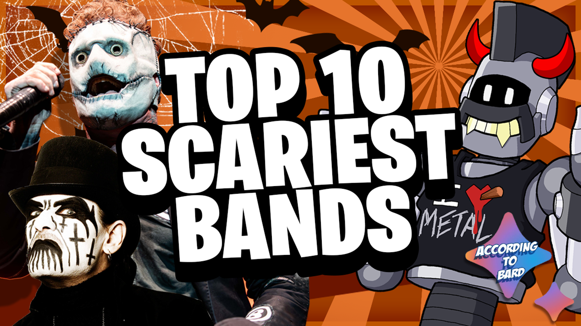 Top 10 SCARIEST Rock Bands (from Google Bard)