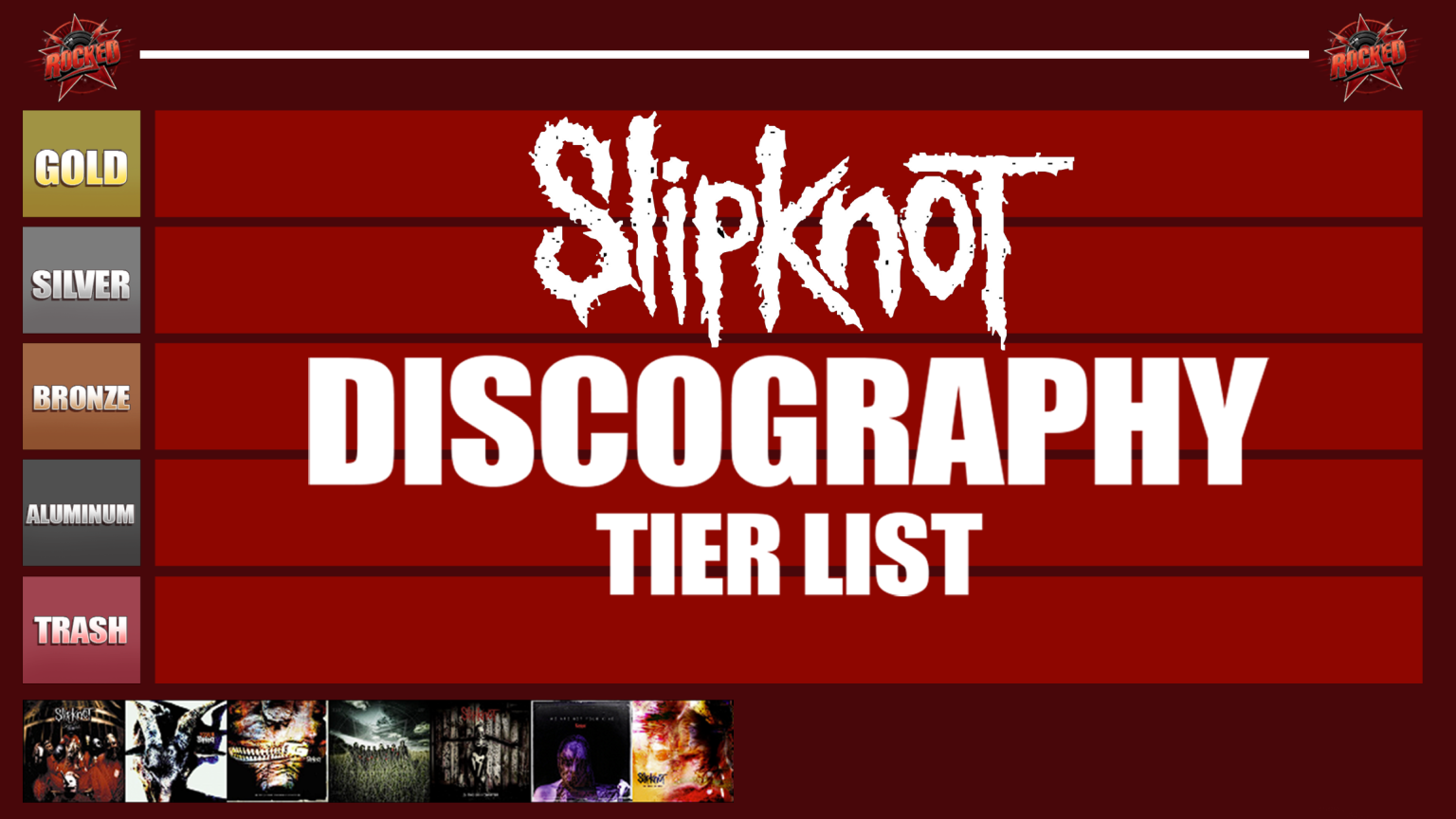 Slipknot Discography Tier List Rocked