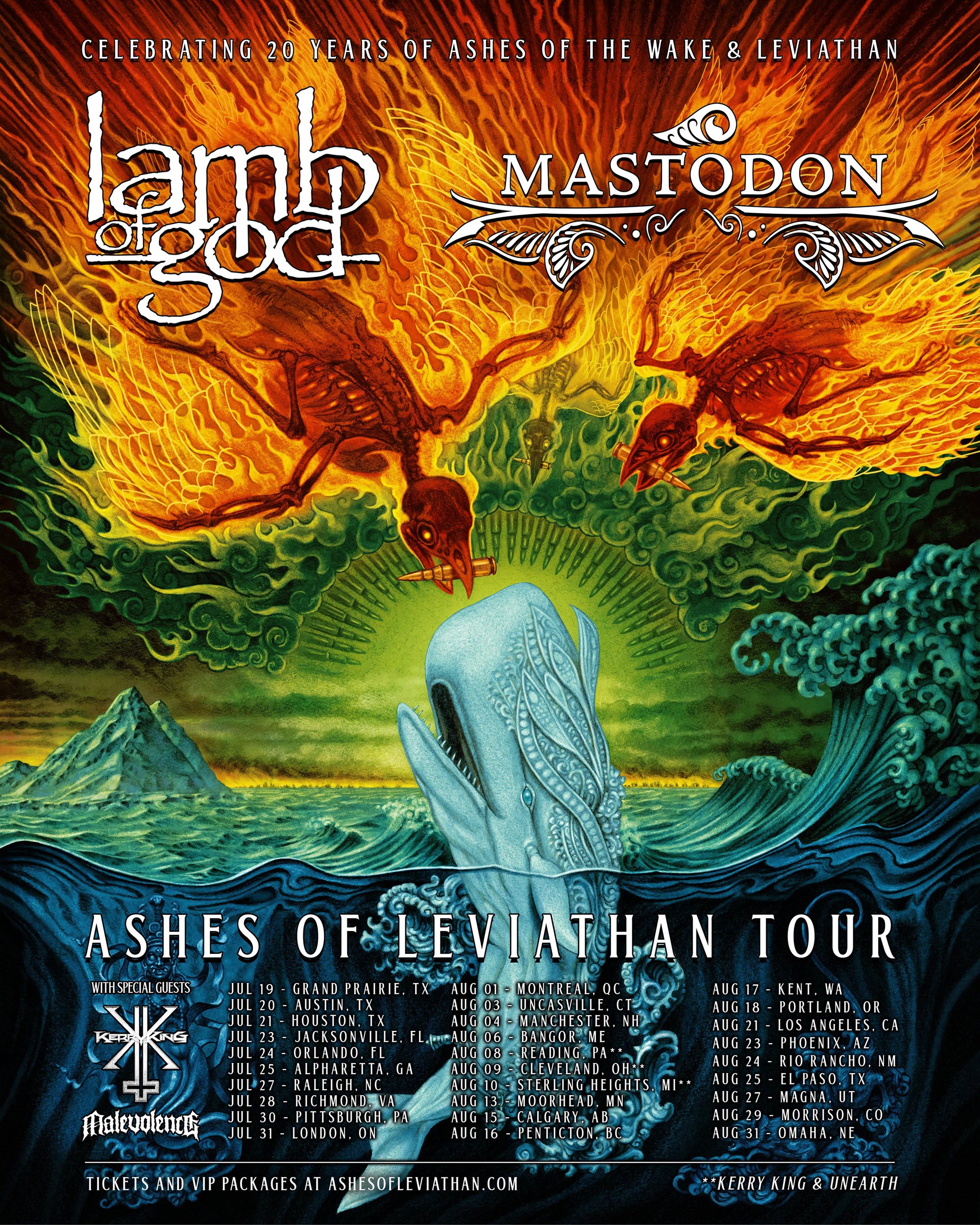 Lamb Of God Mastodon Ashes Of Leviathan Tour
