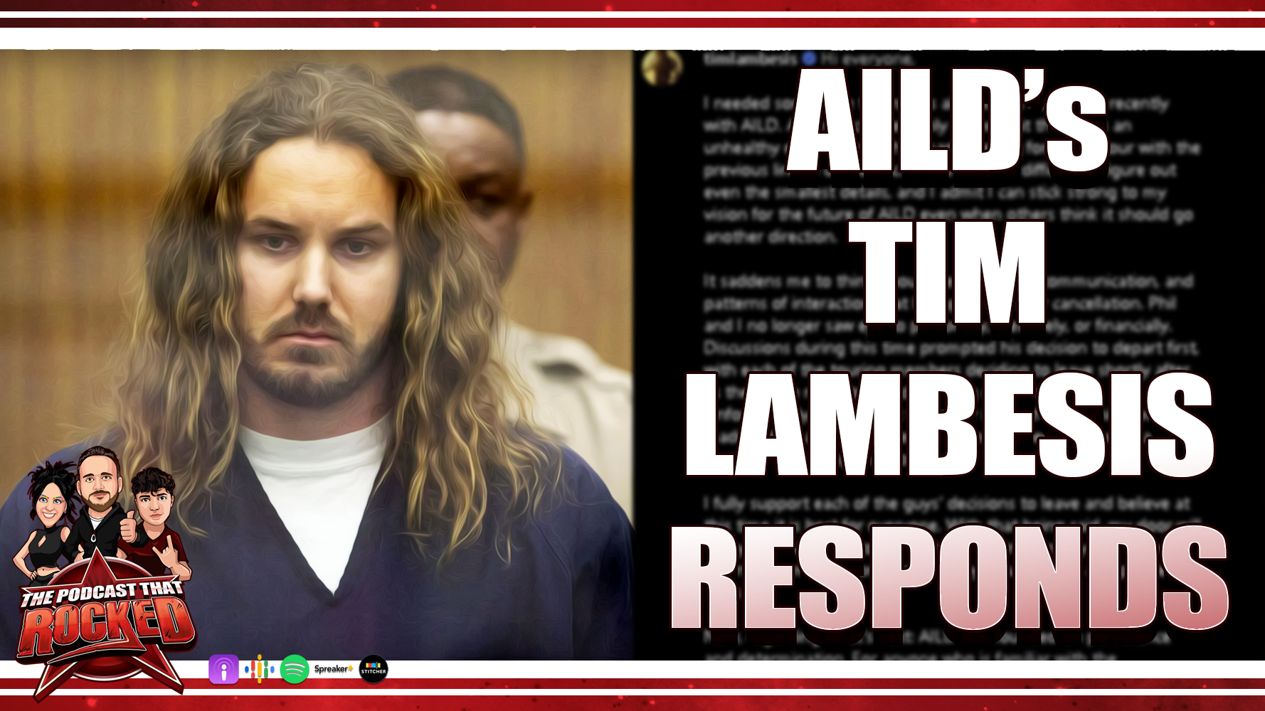 Tim Lambesis of As I Lay Dying Responds