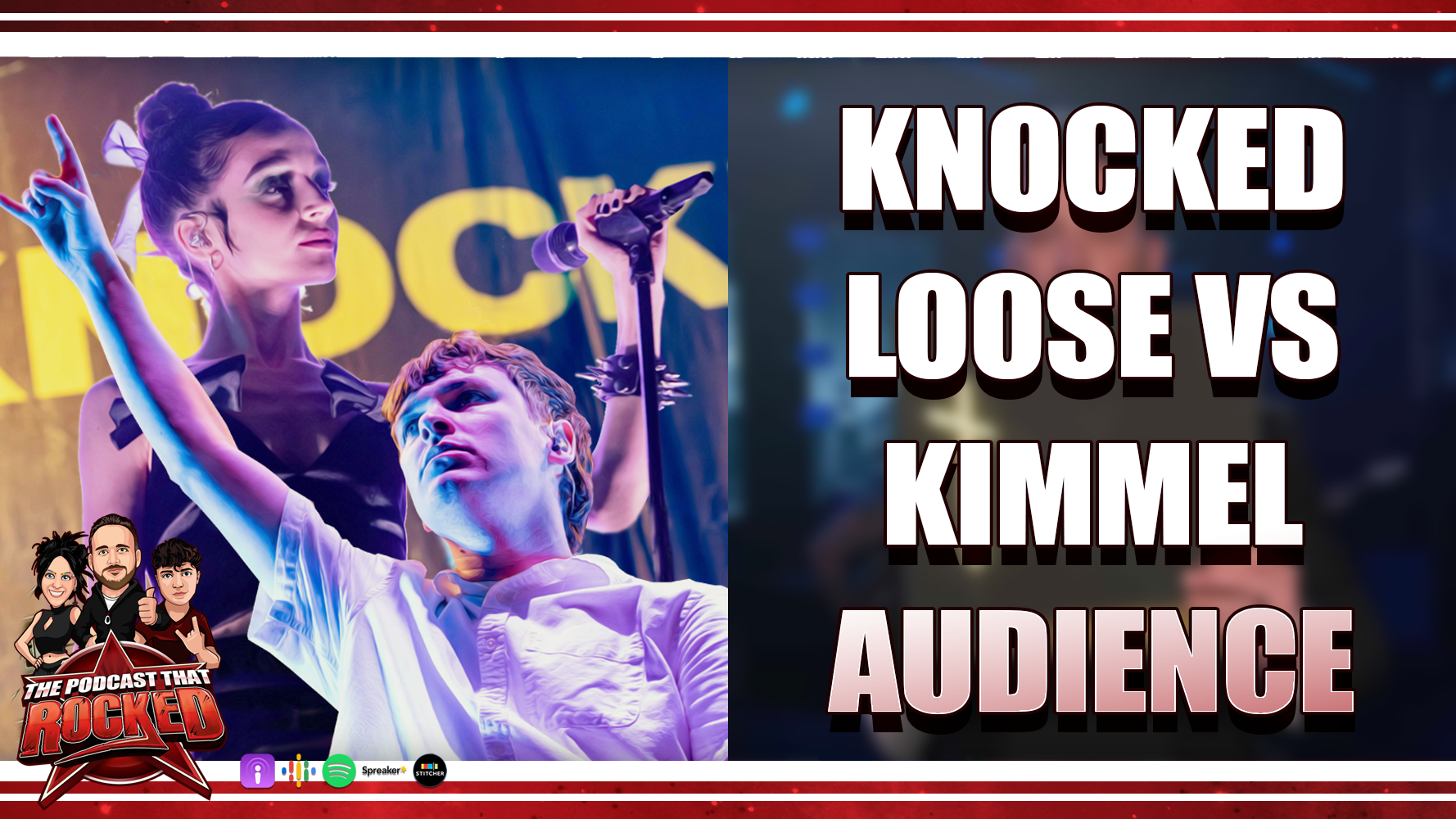 Knocked Loose Terrifies Jimmy Kimmel Audience | The Podcast That Rocked