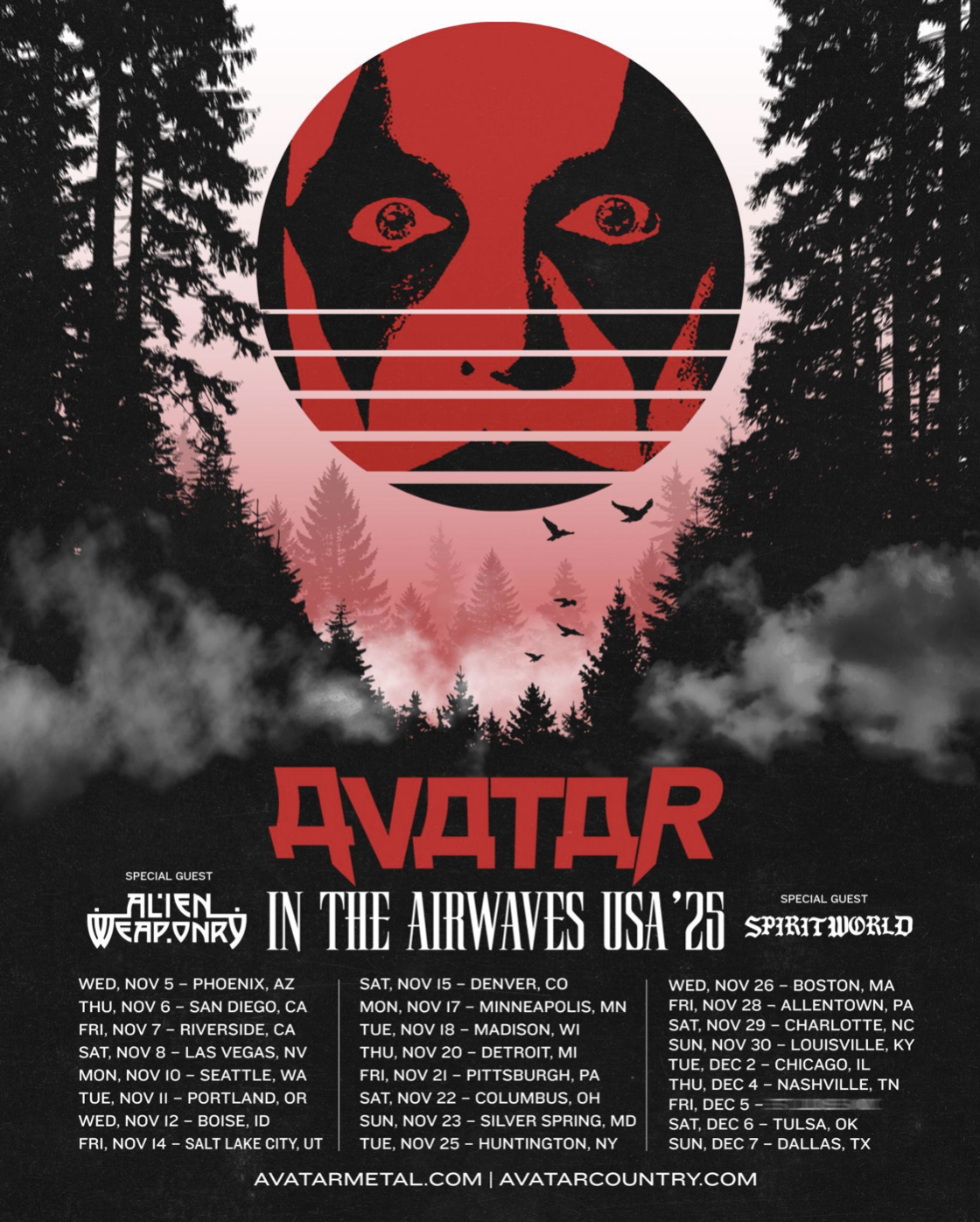 Avatar 2025 Fall Headline Tour
