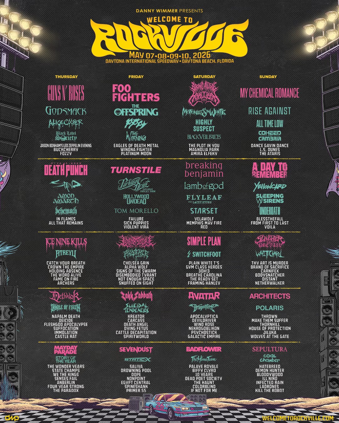 Welcome To Rockville 2026 Lineup