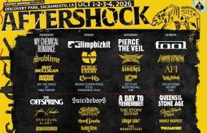 AFTERSHOCK 2026 Returns ft. My Chemical Romance, TOOL, more Aftershock 2026