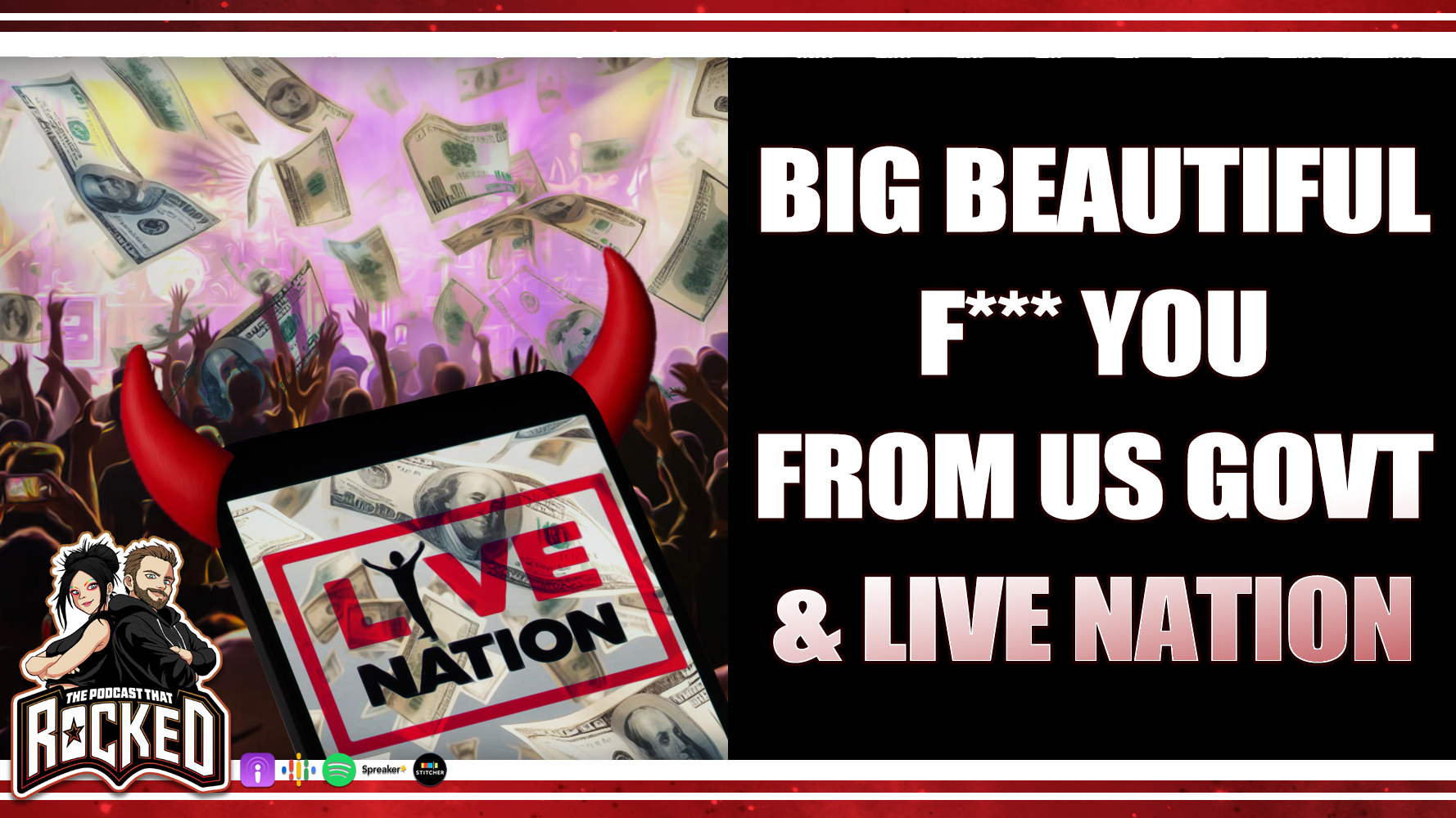 LIVE NATION Settles Anti-Trust Lawsuit; Screws Everyone | The Podcast That Rocked